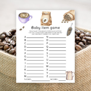 Papier Bébé brasse du café baby shower Baby Item Jeu