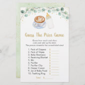 Papier Bébé Brasse Du Café Devinez Le Jeu De Prix (Devant / Derrière)