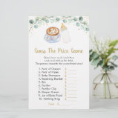 Papier Bébé Brasse Du Café Devinez Le Jeu De Prix (Debout devant)