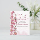 Papier Bébé budget en Fleur Fille Rose Floral Douche (Debout devant)