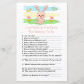 Papier Bébé Comment bien connaissez-vous le jeu baby show (Devant)