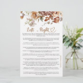 Papier Bébé de gauche à droite dans le Baby shower floral (Debout devant)