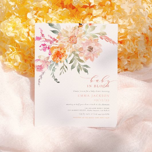 Papier Bébé en fleur | Blush Spring Floral Shoot Budget