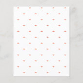 Papier Bébé en Fleur Cute Peach Garden Rustique (Dos)