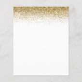 Papier Bébé en Fleur rose bleu manuscrit or Confetti (Dos)