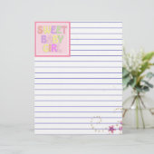 Papier Bébé fille (Debout devant)