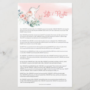 Papier Bébé Fille Eléphant eucalyptus Gauche Jeu droit