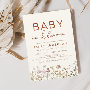 Papier Bébé Fleur sauvage budget dans le Baby shower en f