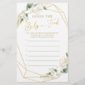 Papier Bébé géométrique verdoyant en fleurs Guess Bébé No (Devant)