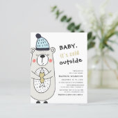 Papier Bébé il fait froid dehors Ours | circulaire Baby s (Debout devant)