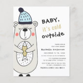 Papier Bébé il fait froid dehors Ours | circulaire Baby s (Devant)