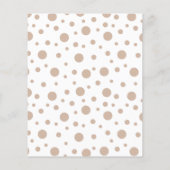 Papier Bébé lion or brun baby shower budget invitation (Dos)