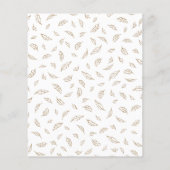 Papier Bébé mignon dans Baby shower en fleur Invitation (Dos)