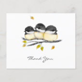 Papier Bébé mignon oiseau 3 poulets sur la branche de l'a (Devant)