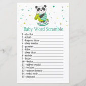 Papier Bébé Panda Baby jeu de mots brouillage (Devant)