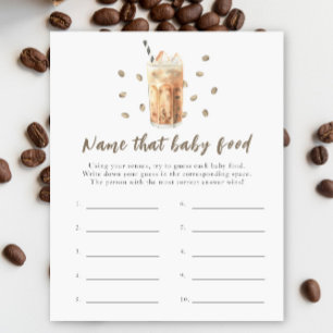 Papier Bébé prépare du café - Nommez cette nourriture pou