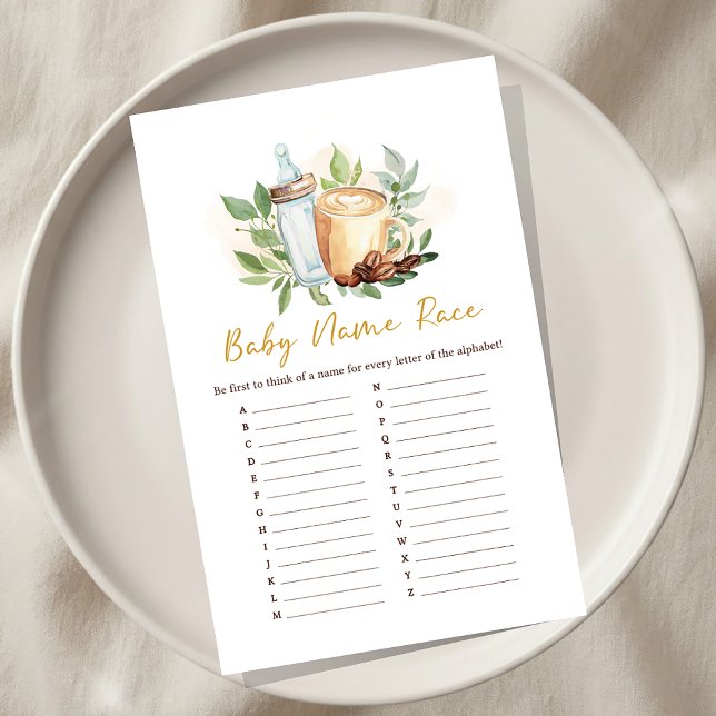 Papier Bébé prépare un café Jeu de devinette de nom pour  (Créateur téléchargé)