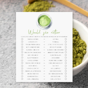 Papier Bébé prépare un Matcha Préfèrerait-elle