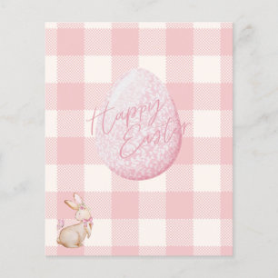 Papier Bébé rose En vichy lapin Enfants Pâques chasse aux
