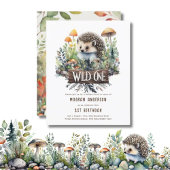 Papier Bébé Sauvage Animaux de la Forêt Hérisson Rustique