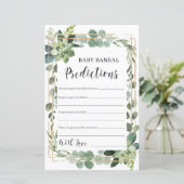 Papier Bébé succulent prédictions et conseils jeu bébé (Debout devant)