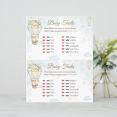 Papier Bébé Traits Baby shower jeu (Debout devant)