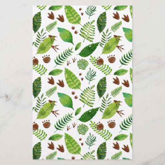 Papier Bébé Traits Dinosaur Baby shower Jeu (Dos)