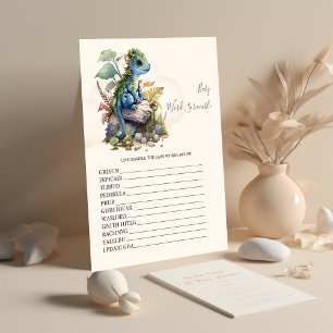 Papier Bébé Word Scramble Baby shower Jeu