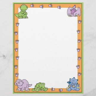 Papier Bébés de dinosaures préhistoriques