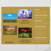 Papier Bed & Breakfast Gold 🏡 Triple Publicité (Dos)