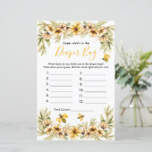 Papier Bee Baby Devinez ce qu'il y a dans le jeu de sac à (Debout devant)