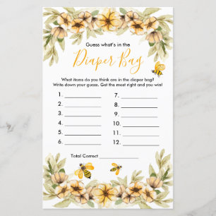 Papier Bee Baby Devinez ce qu'il y a dans le jeu de sac à