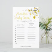 Papier Bee Baby shower Game - Nom Que Baby Song (Debout devant)