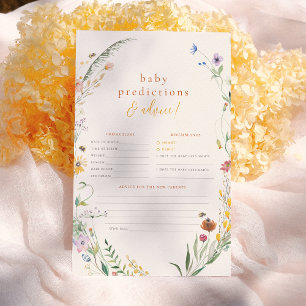 Papier Bee Fleur sauvage Boho Baby Prediction & Conseil J