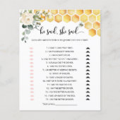 Papier Bee He a dit qu'elle a dit jeu de douche (Devant)