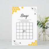 Papier Bee Watercolor Bingo Game (Debout devant)