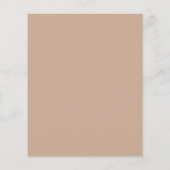 Papier Beige marron taupe rose de retraite invitation (Dos)