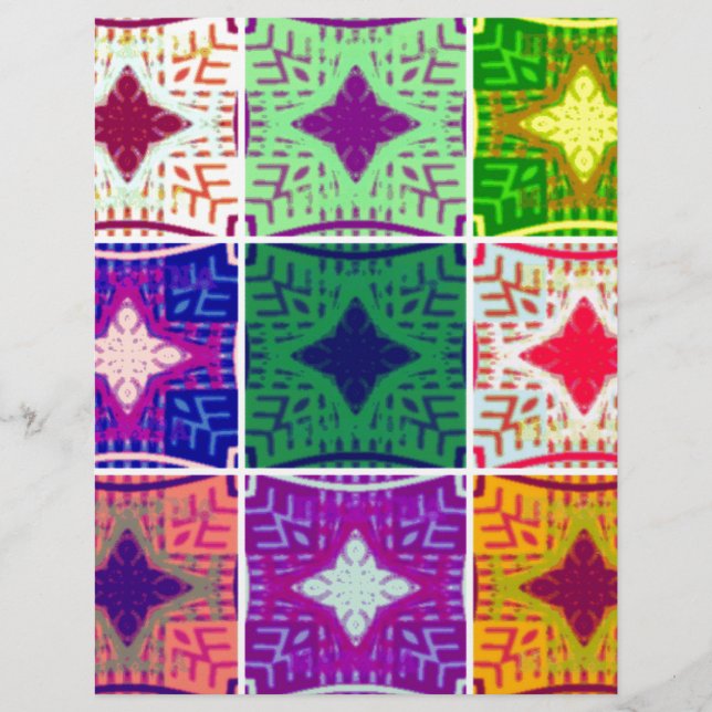 Papier Belle À damiers africaine Extraordinaire Imprimer  (Devant)