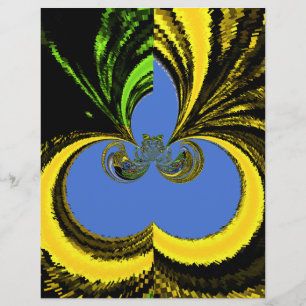Papier Belle Art Sud-Africain Jaune et Bleu Magnifique