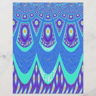 Papier Belle Batik Bleu Cyan Bleu Imprimer vectoriel Art