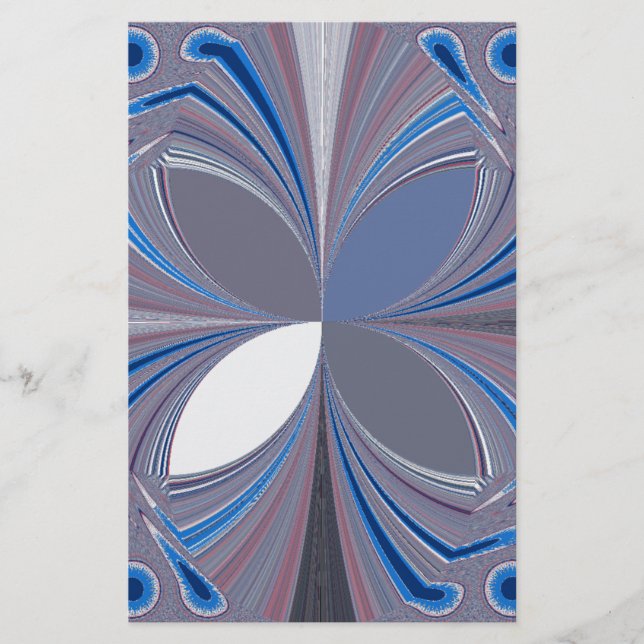 Papier Belle étonnante Papillon bleu doux couleurs Art (Devant)