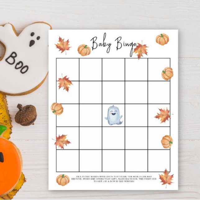 Papier Belle fantôme - Baby shower jeu de bingo (Créateur téléchargé)