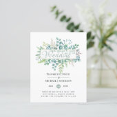 Papier Belle moderne Eucalyptus Mariage Ce (Debout devant)