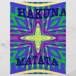 Papier Belle Mombasa Kanga Hakunamatata Tribal