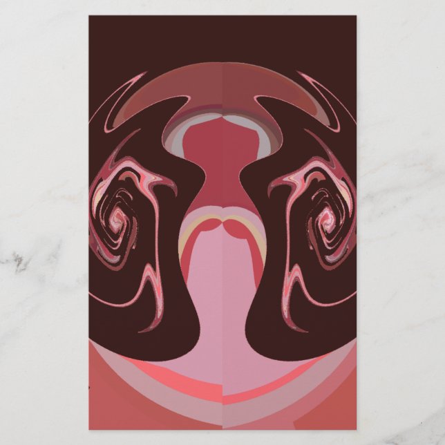 Papier Belle Motif Maroon Africain Design d'impression (Devant)