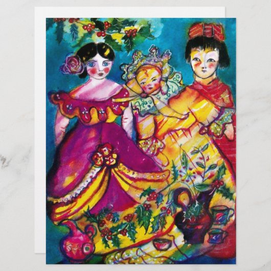 PAPIER BELLES POUDRES ANCIENNES (Devant / Derrière)