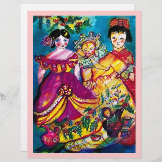 PAPIER BELLES POUDRES ANCIENNES (Devant / Derrière)