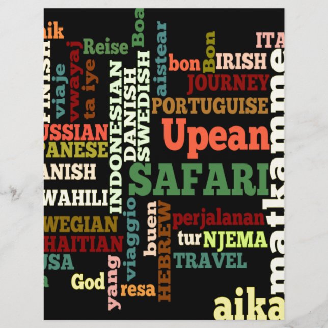 Papier Bénédiction de voyage internationale (Devant)