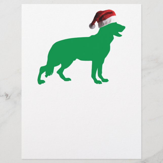 Papier Berger allemand de Noël (Devant)