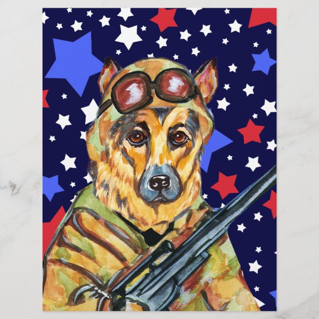 PAPIER BERGER ALLEMAND SOLDAT (Devant)